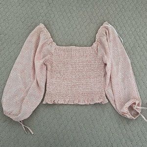 Princess polly orange smocked top